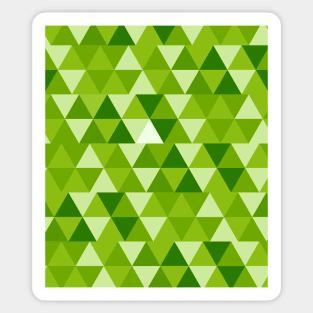 Abstract triangle green Art Sticker